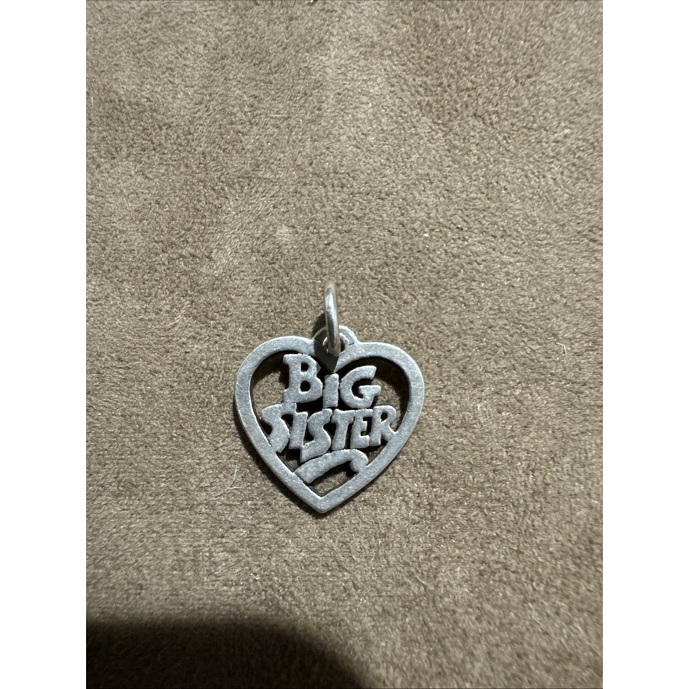 James Avery Retired Sterling Silver Big Sister Pendant Charm EUC
